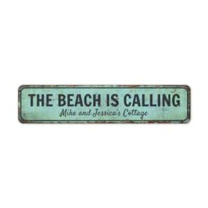 The-Beach-Is-Calling-Premium-Quality-Rustic-Metal-Sign-2