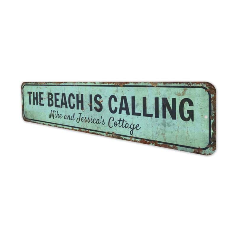 The-Beach-Is-Calling-Premium-Quality-Rustic-Metal-Sign-4