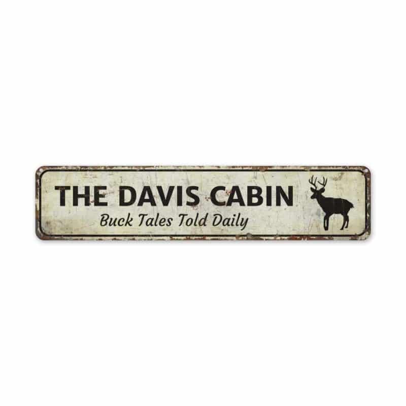 The-Davis-Cabin-Premium-Quality-Rustic-Metal-Sign-2