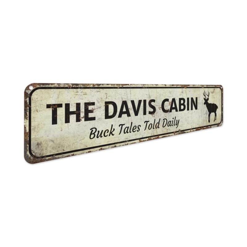 The-Davis-Cabin-Premium-Quality-Rustic-Metal-Sign-3