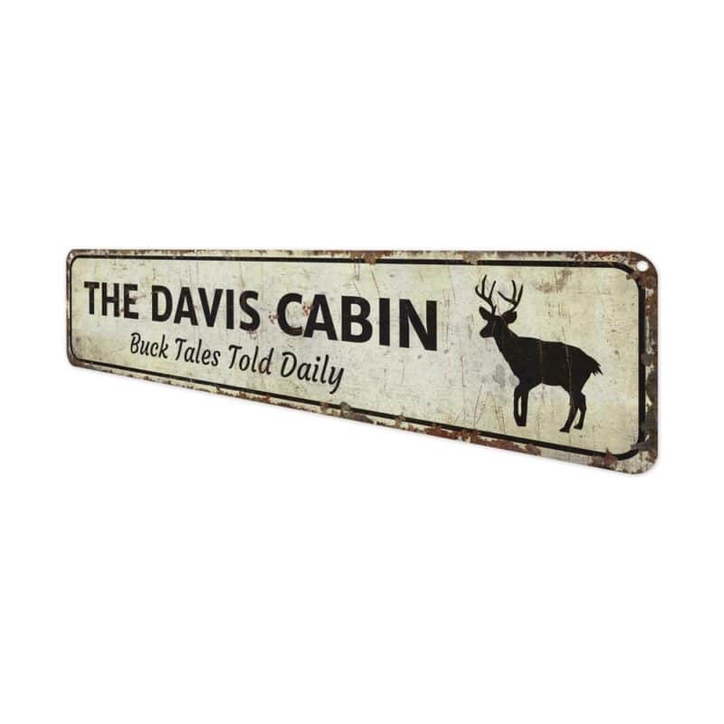 The-Davis-Cabin-Premium-Quality-Rustic-Metal-Sign-4