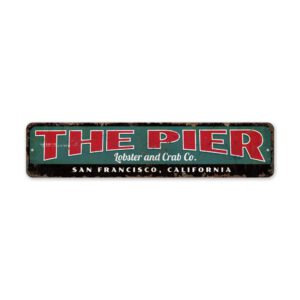 The-Pier-Premium-Quality-Rustic-Metal-Sign-2