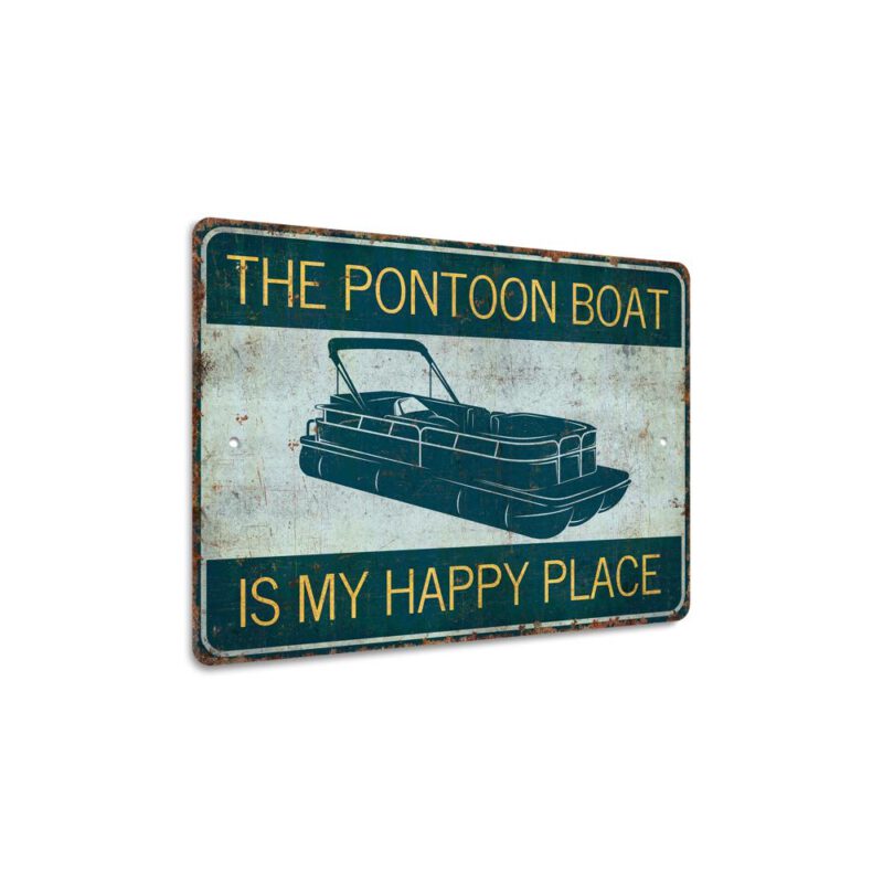 The-Pontoon-Boat-Premium-Quality-Rustic-Metal-Sign-3