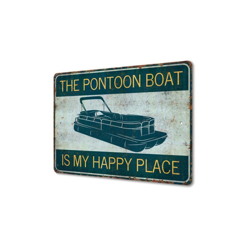 The-Pontoon-Boat-Premium-Quality-Rustic-Metal-Sign-4