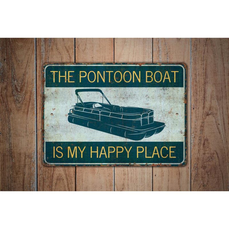 The-Pontoon-Boat-Premium-Quality-Rustic-Metal-Sign-Images