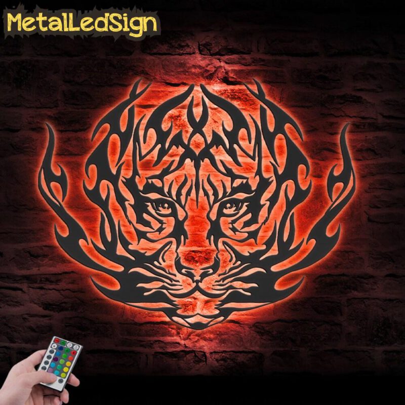 Tiger-Metal-Wall-Art-with-LED-Light-5.jpg