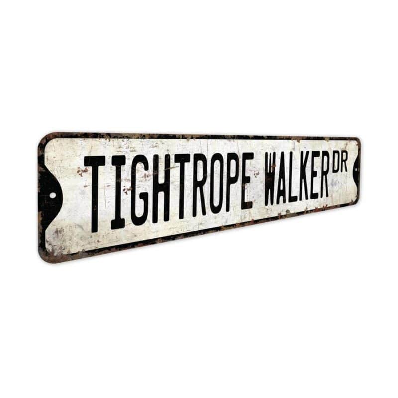 Tightrope-Walker-Premium-Quality-Rustic-Metal-Sign-3