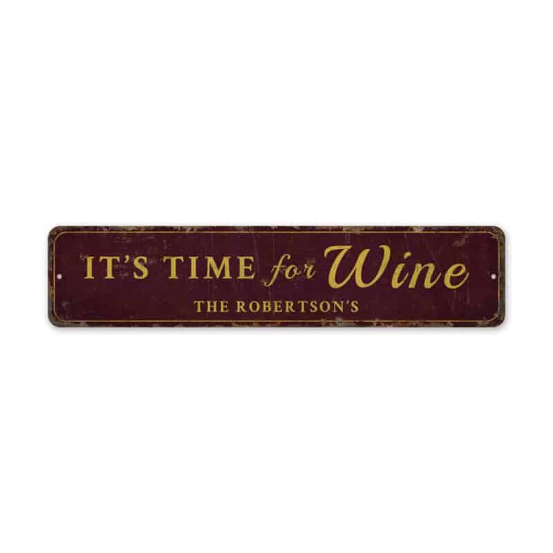 Time-For-Wine-Sign-Premium-Quality-Rustic-Metal-Sign-2-1