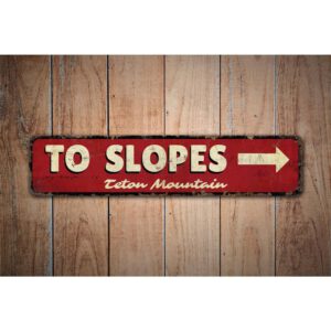 To-Slopes-Sign-Premium-Quality-Rustic-Metal-Sign-Images