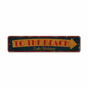 To-The-Beach-Arrow-Premium-Quality-Rustic-Metal-Sign-2-4