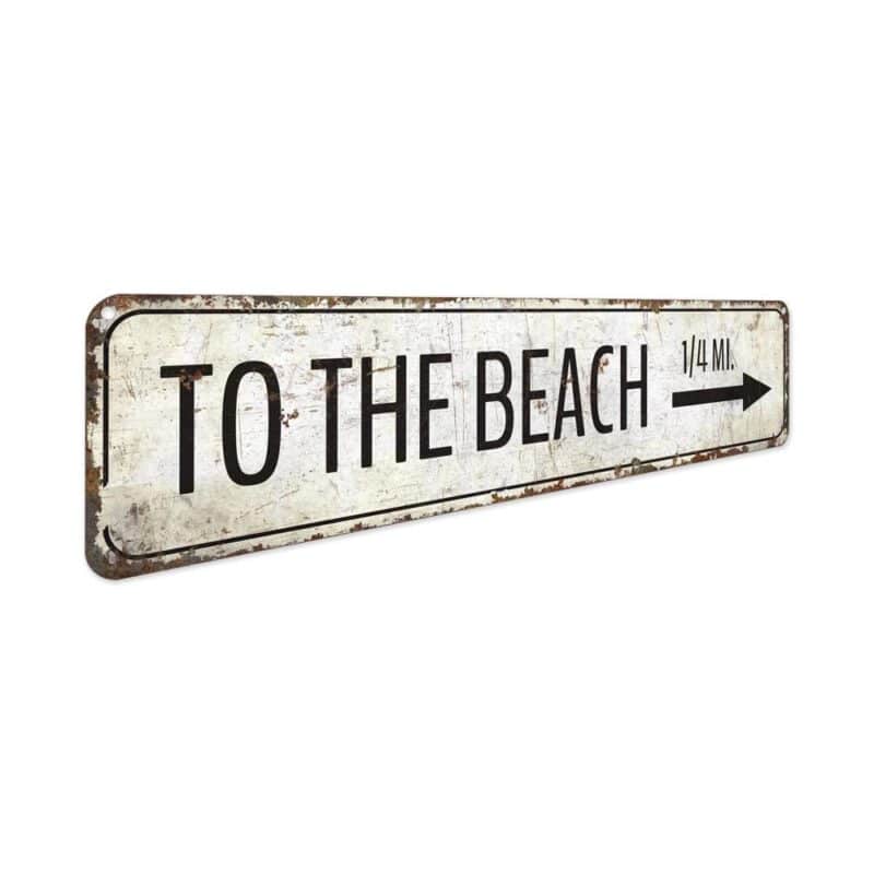 To-The-Beach-Arrow-Premium-Quality-Rustic-Metal-Sign-3-2