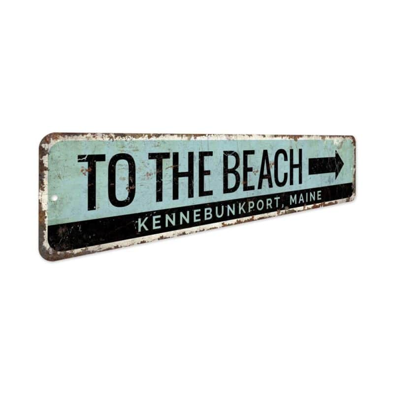 To-The-Beach-Arrow-Premium-Quality-Rustic-Metal-Sign-3-3