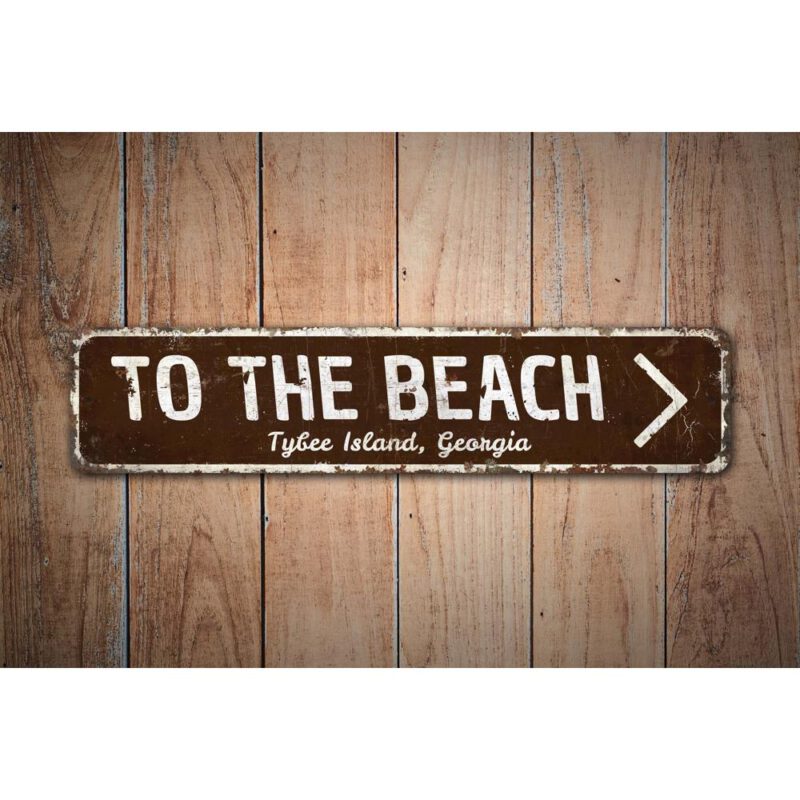 To-The-Beach-Arrow-Premium-Quality-Rustic-Metal-Sign-Images