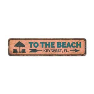 To-The-Beach-Sign-Premium-Quality-Rustic-Metal-Sign-2-1