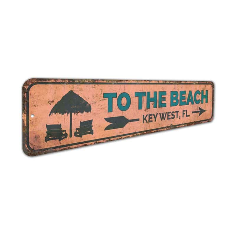 To-The-Beach-Sign-Premium-Quality-Rustic-Metal-Sign-3-1