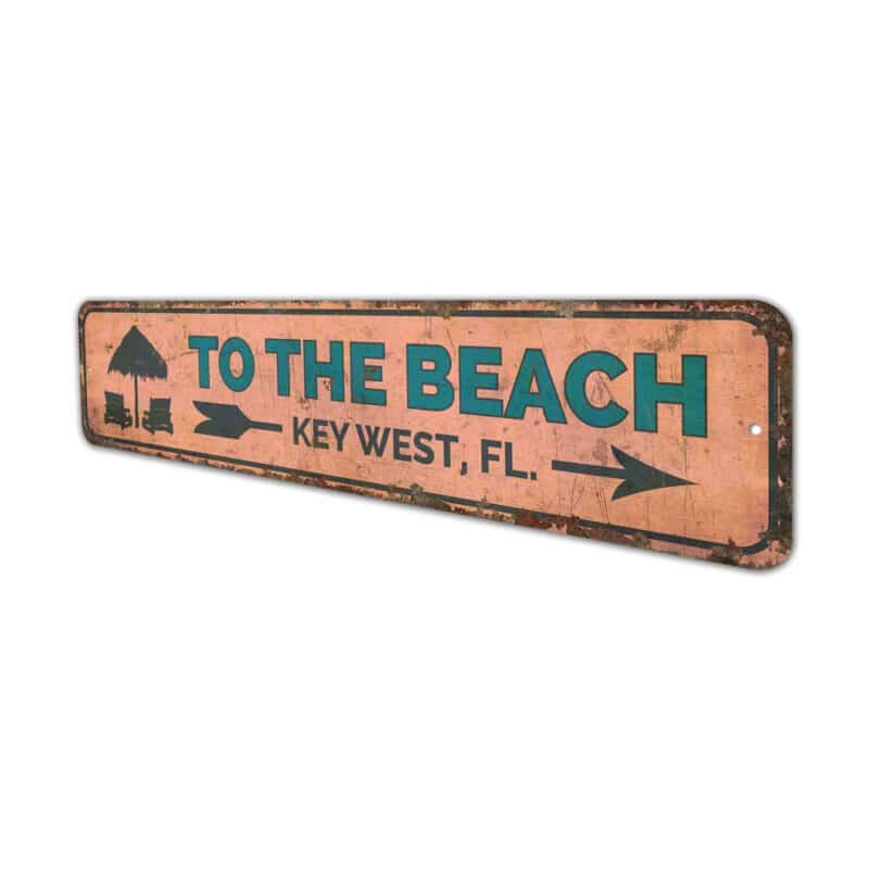 To-The-Beach-Sign-Premium-Quality-Rustic-Metal-Sign-4-1