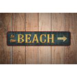 To-The-Beach-Sign-Premium-Quality-Rustic-Metal-Sign-Images