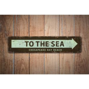 To-The-Sea-Sign-Premium-Quality-Rustic-Metal-Sign-Images