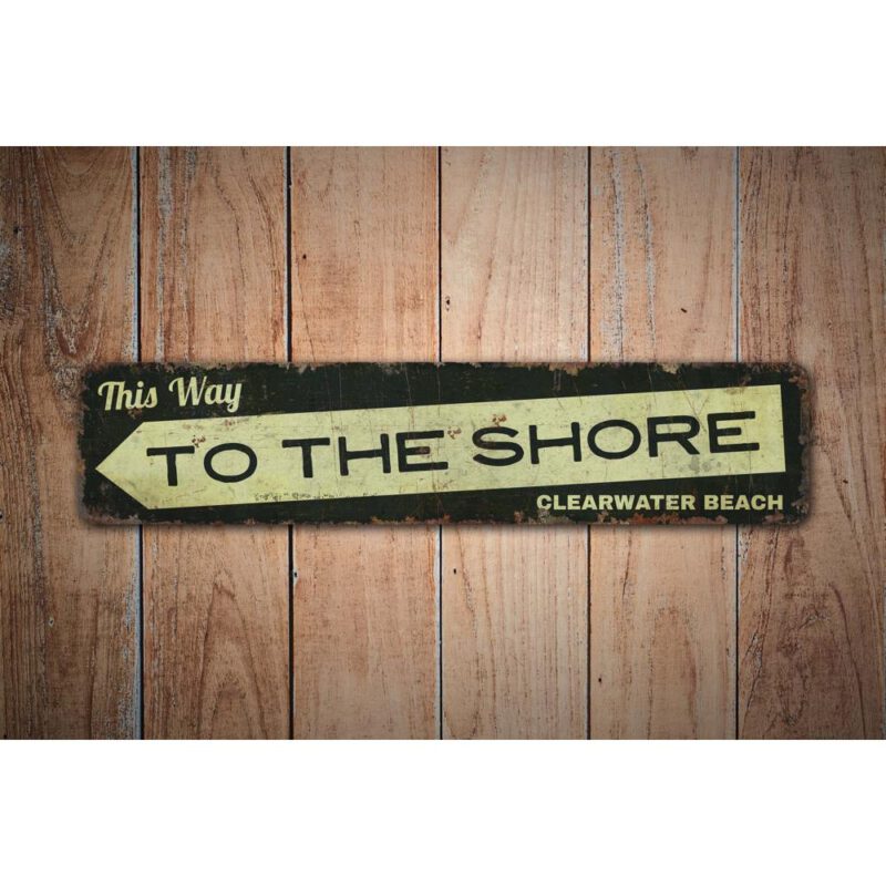 To-The-Shore-Premium-Quality-Rustic-Metal-Sign-Images