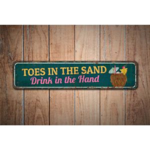 Toes-in-the-Sea-Premium-Quality-Rustic-Metal-Sign-Images