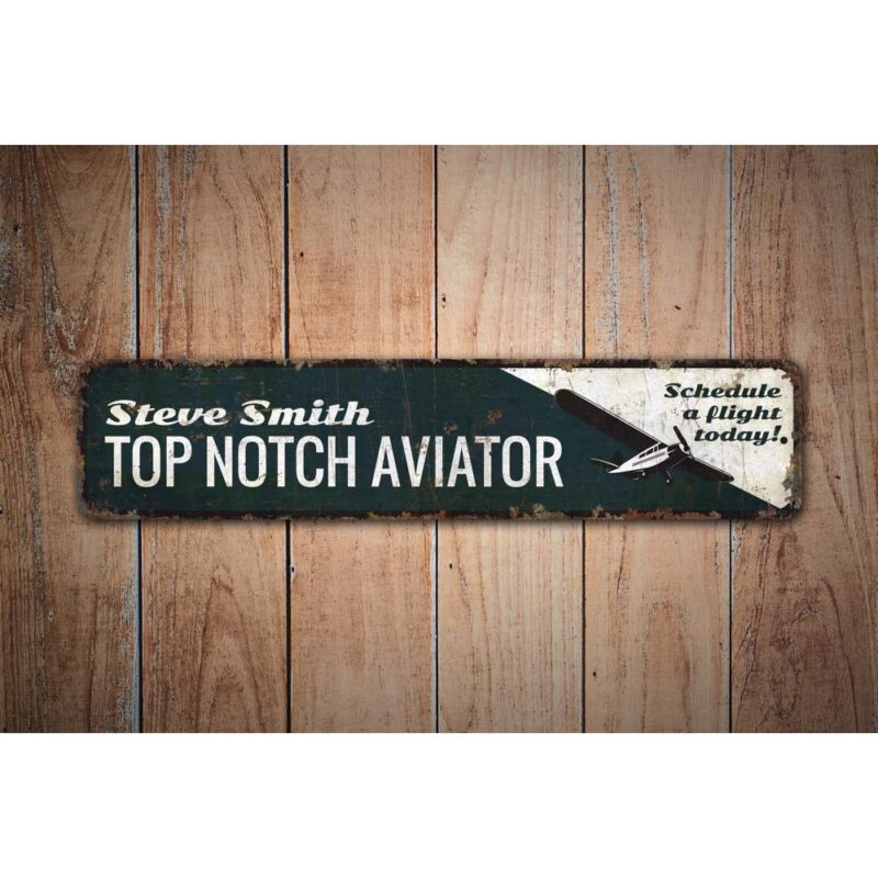 Top-Notch-Aviator-Premium-Quality-Rustic-Metal-Sign-Images