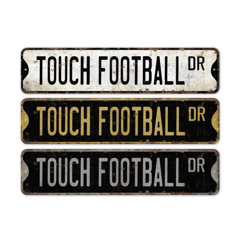 Touch-Football-Premium-Quality-Rustic-Metal-Sign-2