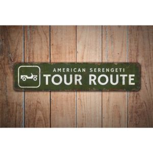 Tour-Route-Sign-Premium-Quality-Rustic-Metal-Sign-Images