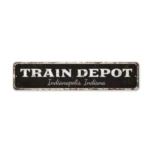 Train-Depot-Sign-Premium-Quality-Rustic-Metal-Sign-2