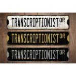 Transcriptionist-Premium-Quality-Rustic-Metal-Sign-Images