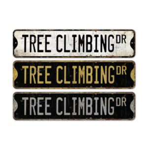 Tree-Climbing-Premium-Quality-Rustic-Metal-Sign-2