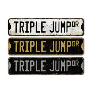 Triple-Jump-Premium-Quality-Rustic-Metal-Sign-2