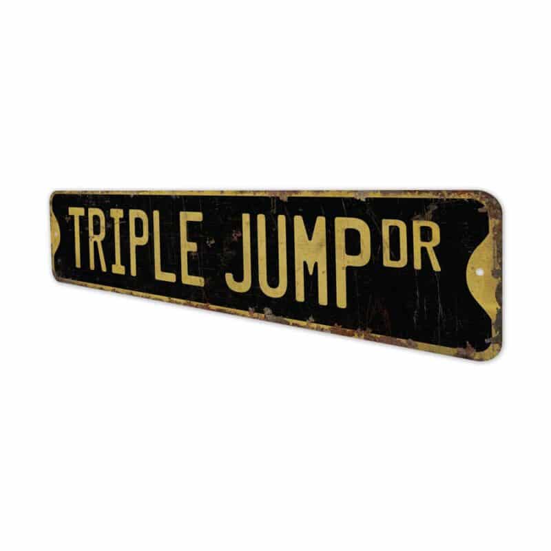 Triple-Jump-Premium-Quality-Rustic-Metal-Sign-6