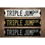 Triple-Jump-Premium-Quality-Rustic-Metal-Sign-Images