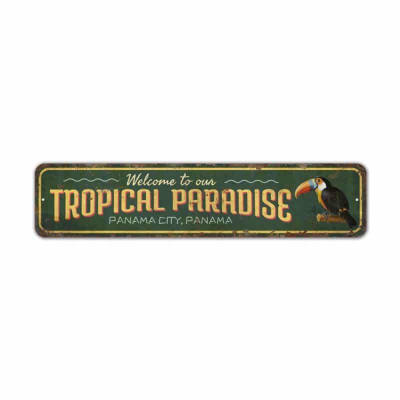 Tropical-Paradise-Premium-Quality-Rustic-Metal-Sign-2