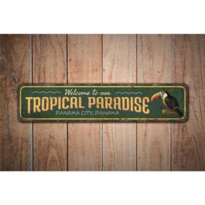 Tropical-Paradise-Premium-Quality-Rustic-Metal-Sign-Images