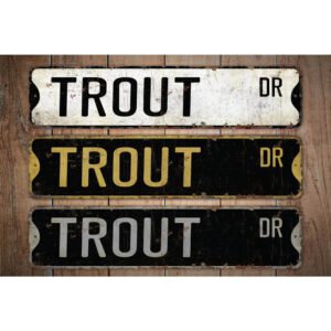 Trout-Premium-Quality-Rustic-Metal-Sign-Images