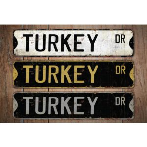 Turkey-Premium-Quality-Rustic-Metal-Sign-Images