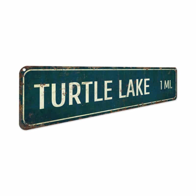 Turtle-Lake-Mileage-Premium-Quality-Rustic-Metal-Sign-3