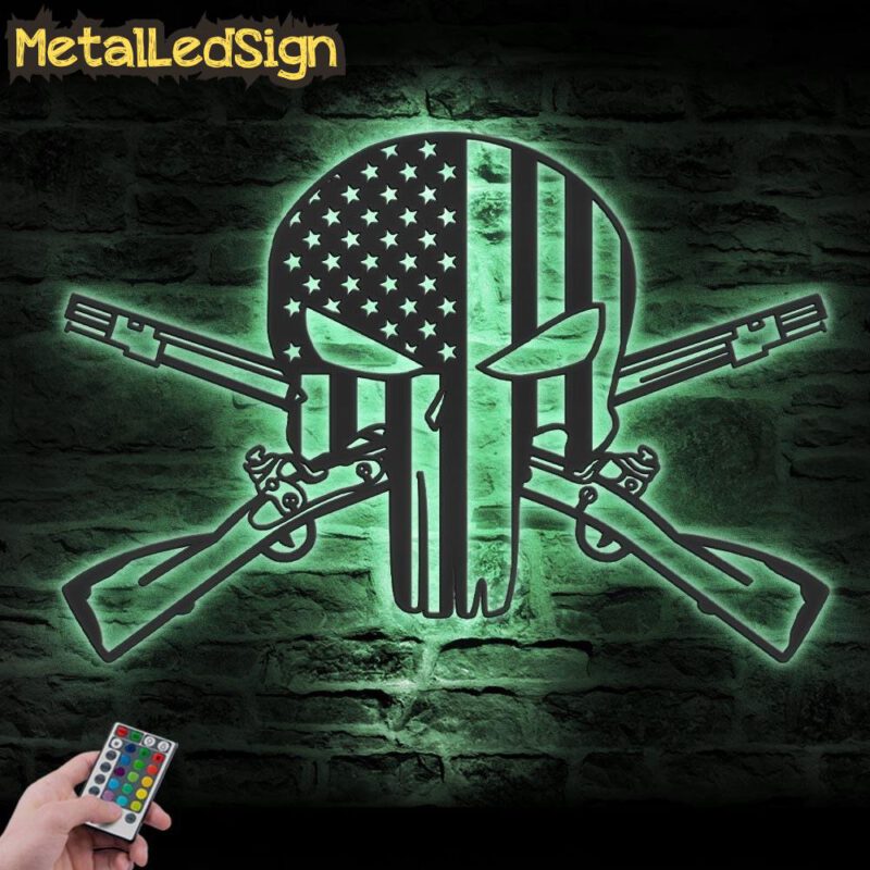 US-Punisher-Skull-Cross-Rifles-Metal-Wall-Art-LED-Light-7.jpg