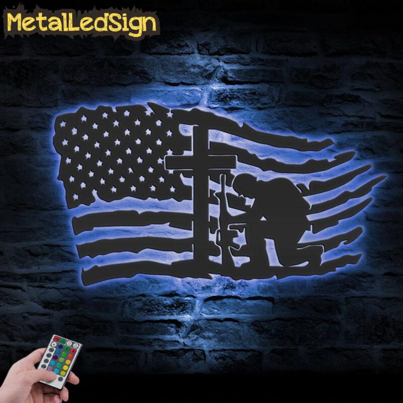 US-Soldier-Kneeling-Praying-At-Memorial-Cross-Metal-Wall-Art-Led-Light-3.jpg