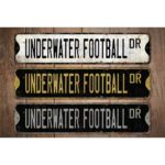 Underwater-Football-Premium-Quality-Rustic-Metal-Sign-Images