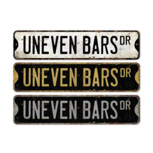 Uneven-Bars-Premium-Quality-Rustic-Metal-Sign-2