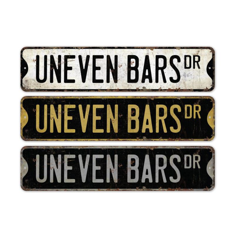 Uneven-Bars-Premium-Quality-Rustic-Metal-Sign-2