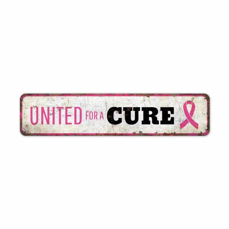 United-For-A-Cure-Premium-Quality-Rustic-Metal-Sign-2