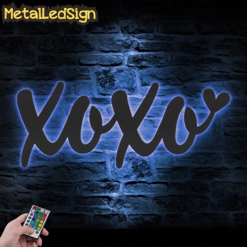 Valentine-XOXO-Love-Metal-Wall-Art-LED-Light-3.jpg