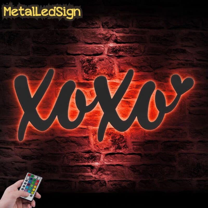 Valentine-XOXO-Love-Metal-Wall-Art-LED-Light-5.jpg