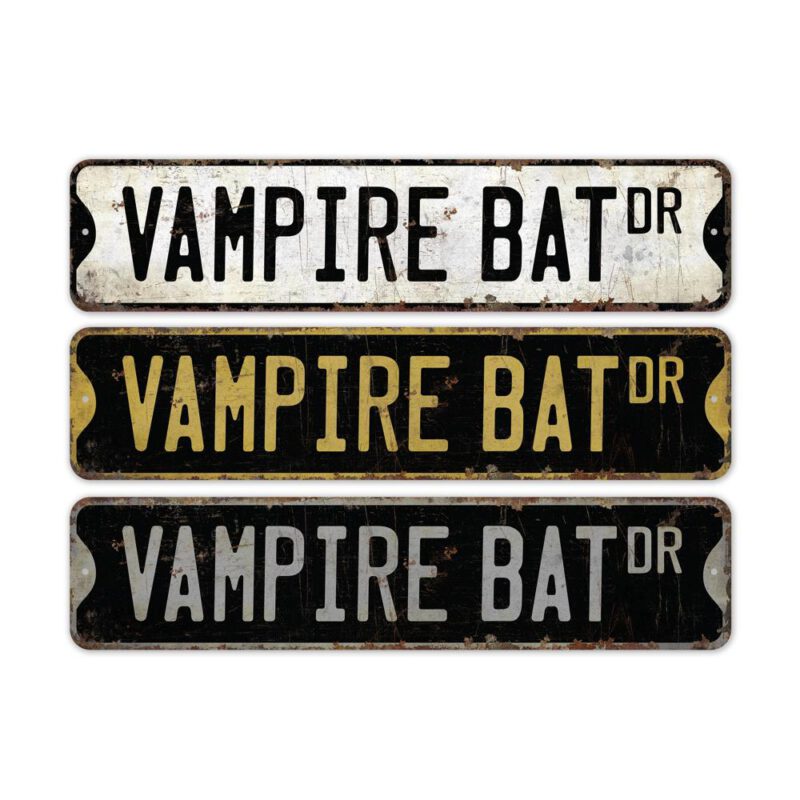 Vampire-BAT-Premium-Quality-Rustic-Metal-Sign-2