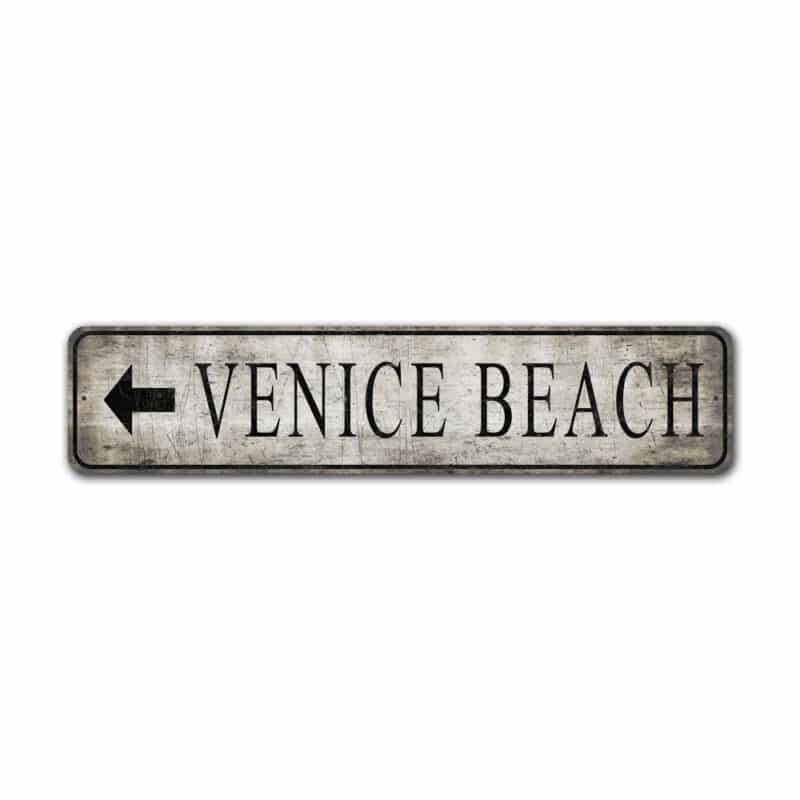 Venice-Beach-Arrow-Premium-Quality-Rustic-Metal-Sign-2