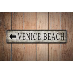 Venice-Beach-Arrow-Premium-Quality-Rustic-Metal-Sign-Images