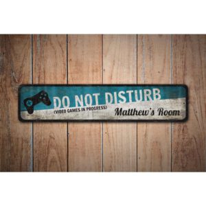 Video-Gamers-Room-Sign-Premium-Quality-Rustic-Metal-Sign-Images